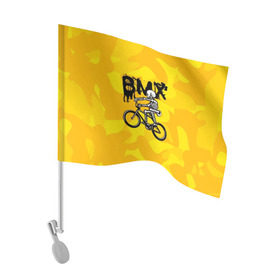 Флаг для автомобиля с принтом BMX в Тюмени, 100% полиэстер | Размер: 30*21 см | bike | bmx | bones | extreme | skeleton | skull | sport | велосипед | скелет | спорт | череп | экстрим