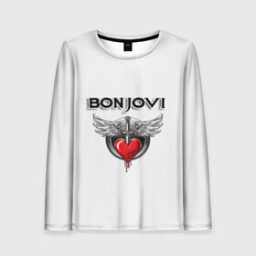Женский лонгслив 3D с принтом Bon Jovi в Тюмени, 100% полиэстер | длинные рукава, круглый вырез горловины, полуприлегающий силуэт | bon jovi | бон джови | музыка | музыкальная группа | песни | рок | рок группа | рокгруппа