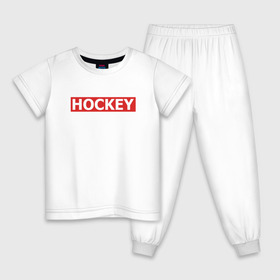 Детская пижама хлопок с принтом HOCKEY в Тюмени, 100% хлопок |  брюки и футболка прямого кроя, без карманов, на брюках мягкая резинка на поясе и по низу штанин
 | hockey | sport | надписи | сборная хоккея | спорт | спортсмен | хоккей | чемпионат