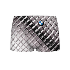Мужские трусы 3D с принтом BMW в Тюмени, 50% хлопок, 50% полиэстер | классическая посадка, на поясе мягкая тканевая резинка | bmw | metal | pattern | prestige | бмв | металл | престиж | узор