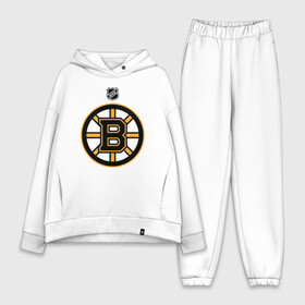 Женский костюм хлопок Oversize с принтом Boston Bruins NHL в Тюмени,  |  | boston | boston bruins | hockey | nhl | бостон | бостон брюинз | кубок стенли | нхл | спорт | хоккей | шайба