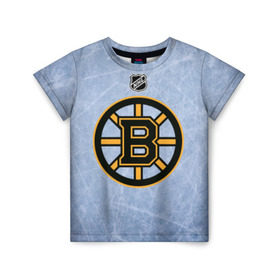 Детская футболка 3D с принтом Boston Bruins в Тюмени, 100% гипоаллергенный полиэфир | прямой крой, круглый вырез горловины, длина до линии бедер, чуть спущенное плечо, ткань немного тянется | boston | boston bruins | hockey | nhl | бостон | бостон брюинз | кубок стенли | нхл | спорт | хоккей | шайба