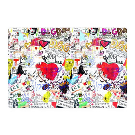 Магнитный плакат 3Х2 с принтом DG paint в Тюмени, Полимерный материал с магнитным слоем | 6 деталей размером 9*9 см | art | dg | dolcegabbana | font | graffity | heart | paint | trend | абстракция | краска | надписи | рисунок | сердце | шрифт