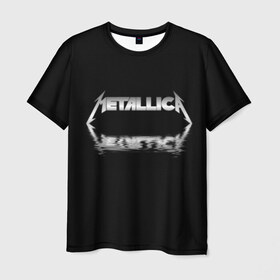 Мужская футболка 3D с принтом Metallica в Тюмени, 100% полиэфир | прямой крой, круглый вырез горловины, длина до линии бедер | guitar | hard | heavymetal | metal | metallica | music | rock | гитара | картинка | картинки | метал | металика | металлика | мода | музыка | рок | тренд | тренды | треш | трэш | тяжелый | хард