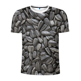 Мужская футболка 3D спортивная с принтом Семечки в Тюмени, 100% полиэстер с улучшенными характеристиками | приталенный силуэт, круглая горловина, широкие плечи, сужается к линии бедра | прикольные | семечки | семки