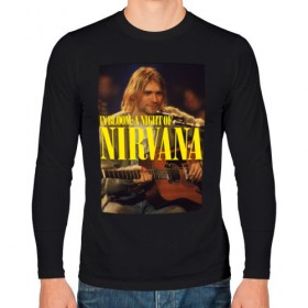 Мужской лонгслив хлопок с принтом Kurt Cobain In Bloom в Тюмени, 100% хлопок |  | kurt cobain | music | nirvana | rock | кобейн | курт | курт кобейн | музыка | нирвана | рок