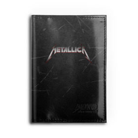 Обложка для автодокументов с принтом METALLICA в Тюмени, натуральная кожа |  размер 19,9*13 см; внутри 4 больших “конверта” для документов и один маленький отдел — туда идеально встанут права | Тематика изображения на принте: matters metallica | music | nothing else | rock | trash metal | группа | металлика | музыка | музыканты | рок | трэш металл