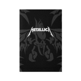 Обложка для паспорта матовая кожа с принтом METALLICA в Тюмени, натуральная матовая кожа | размер 19,3 х 13,7 см; прозрачные пластиковые крепления | Тематика изображения на принте: matters metallica | music | nothing else | rock | trash metal | группа | металлика | музыка | музыканты | рок | трэш металл