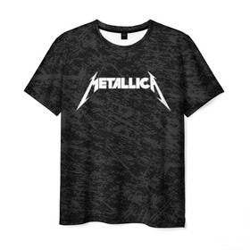 Мужская футболка 3D с принтом METALLICA в Тюмени, 100% полиэфир | прямой крой, круглый вырез горловины, длина до линии бедер | matters metallica | music | nothing else | rock | trash metal | группа | металлика | музыка | музыканты | рок | трэш металл