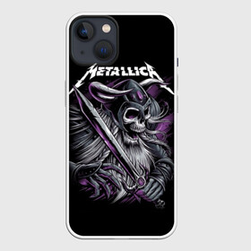 Чехол для iPhone 13 с принтом Metallica в Тюмени,  |  | album | black | concert | heavy | kirk | metal | metallica | music | rock | tolls | джеймс хэтфилд | кирк хэмметт | клифф бёртон | ларс ульрих | метал | металлика | трэш