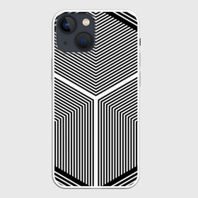 Чехол для iPhone 13 mini с принтом Полосы в Тюмени,  |  | полосы
куб
квадрат
иллюзия
оптическая иллюзия