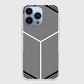 Чехол для iPhone 13 Pro с принтом Полосы в Тюмени,  |  | полосы
куб
квадрат
иллюзия
оптическая иллюзия