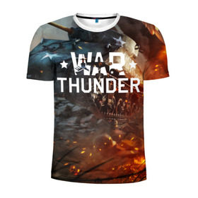 Мужская футболка 3D спортивная с принтом war thunder (ник на спине) в Тюмени, 100% полиэстер с улучшенными характеристиками | приталенный силуэт, круглая горловина, широкие плечи, сужается к линии бедра | war thunder | war thunder 2019 | war thunder лучшие | war thunder самолеты | war thunder танки | вар тандер | игра war thunder | купить футболку war thunder | футболки war thunder