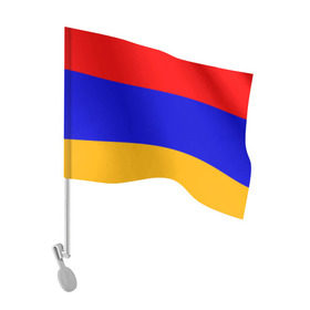Флаг для автомобиля с принтом Армения. Флаг. в Тюмени, 100% полиэстер | Размер: 30*21 см | армения | армянский | государство | знамя | кавказ | республика | символ | снг | ссср | страна | флаг