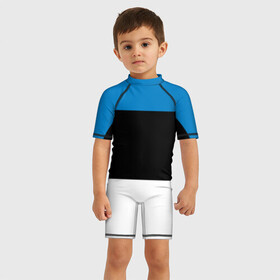 Детский купальный костюм 3D с принтом Эстония. Флаг. в Тюмени, Полиэстер 85%, Спандекс 15% | застежка на молнии на спине | балтии | государство | прибалтика | республика | снг | ссср | страна | страны | эстония