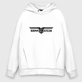 Мужское худи Oversize хлопок с принтом Rammstein в Тюмени, френч-терри — 70% хлопок, 30% полиэстер. Мягкий теплый начес внутри —100% хлопок | боковые карманы, эластичные манжеты и нижняя кромка, капюшон на магнитной кнопке | Тематика изображения на принте: germany | rammstein | индостриал металл | немецкая группа | немцы | пиротехника | раммштайн | рок | рок группа | три икса | ххх