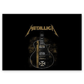 Поздравительная открытка с принтом Metallica в Тюмени, 100% бумага | плотность бумаги 280 г/м2, матовая, на обратной стороне линовка и место для марки
 | Тематика изображения на принте: album | black | concert | heavy | kirk | metal | metallica | music | rock | tolls | джеймс хэтфилд | кирк хэмметт | клифф бёртон | ларс ульрих | метал | металлика | трэш