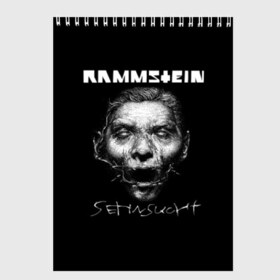 Скетчбук с принтом Rammstein в Тюмени, 100% бумага
 | 48 листов, плотность листов — 100 г/м2, плотность картонной обложки — 250 г/м2. Листы скреплены сверху удобной пружинной спиралью | du hast | heavy | herzeleid | metal | mutter | rammstein | reise | rosenrot | sehnsucht | till lindemann | группа | метал | рамштайн | рок | тилль линдеманн | хард