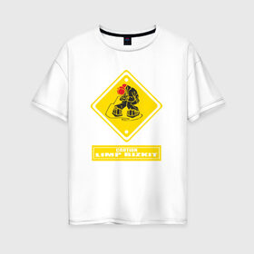 Женская футболка хлопок Oversize с принтом Limp Bizkit в Тюмени, 100% хлопок | свободный крой, круглый ворот, спущенный рукав, длина до линии бедер
 | dj lethal | американская | группа | джон отто | ню метал | рок | рэп | уэс борланд | фред дёрст