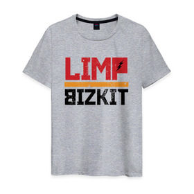 Мужская футболка хлопок с принтом Limp Bizkit в Тюмени, 100% хлопок | прямой крой, круглый вырез горловины, длина до линии бедер, слегка спущенное плечо. | dj lethal | американская | группа | джон отто | ню метал | рок | рэп | уэс борланд | фред дёрст