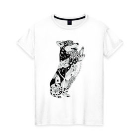 Женская футболка хлопок с принтом Корги Зенарт в Тюмени, 100% хлопок | прямой крой, круглый вырез горловины, длина до линии бедер, слегка спущенное плечо | вельш корги | корги | пемброк | собака