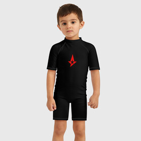 Детский купальный костюм 3D с принтом Astralis uniform 2019 в Тюмени, Полиэстер 85%, Спандекс 15% | застежка на молнии на спине | Тематика изображения на принте: astralis | astralis 2017 | astralis 2019 | astralis cs | astralis uniform | astralis кс го | cs | csgo | кс | кс го | ксго