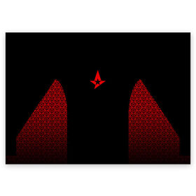 Поздравительная открытка с принтом Astralis uniform 2019 в Тюмени, 100% бумага | плотность бумаги 280 г/м2, матовая, на обратной стороне линовка и место для марки
 | Тематика изображения на принте: astralis | astralis 2017 | astralis 2019 | astralis cs | astralis uniform | astralis кс го | cs | csgo | кс | кс го | ксго