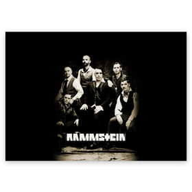 Поздравительная открытка с принтом Rammstein в Тюмени, 100% бумага | плотность бумаги 280 г/м2, матовая, на обратной стороне линовка и место для марки
 | Тематика изображения на принте: lindemann | rammstain | rammstein | rammstein 2019 | ramstein | группы | метал | музыка | рок | тилль линдеманн