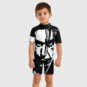 Детский купальный костюм 3D с принтом Rammstein в Тюмени, Полиэстер 85%, Спандекс 15% | застежка на молнии на спине | rammstein | till lindemann | берлин | германия | металл | музыка | рамштайн | тилль линдеманн