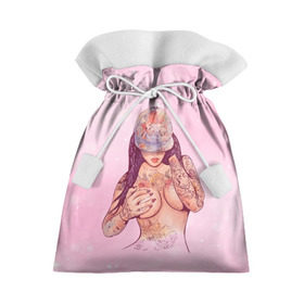 Подарочный 3D мешок с принтом Sexy girl в Тюмени, 100% полиэстер | Размер: 29*39 см | Тематика изображения на принте: девушка | летняя | тату | татуировки | тело | тянка
