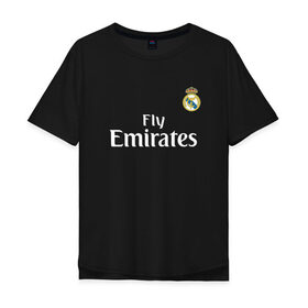 Мужская футболка хлопок Oversize с принтом Hazard Real Madrid в Тюмени, 100% хлопок | свободный крой, круглый ворот, “спинка” длиннее передней части | 