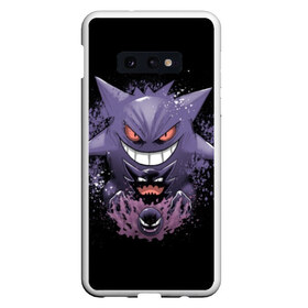 Чехол для Samsung S10E с принтом Pokemon Gengar Rubber в Тюмени, Силикон | Область печати: задняя сторона чехла, без боковых панелей | battle | drawing | entei | go | legendary | lugia | metagross | nintendo | pikachu | pokemon | raikou | squirtle | zapdos | брок | бульбазавр | мисти | монстр | пикачу | покемон | эш