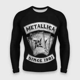 Мужской рашгард 3D с принтом Metallica в Тюмени,  |  | album | black | concert | heavy | kirk | metal | metallica | music | rock | tolls | джеймс хэтфилд | кирк хэмметт | клифф бёртон | ларс ульрих | метал | металлика | трэш