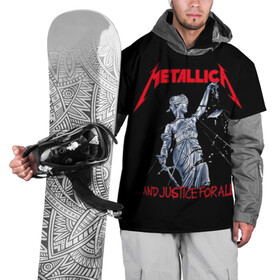 Накидка на куртку 3D с принтом METALLICA | МЕТАЛЛИКА | МЕТАЛИКА  в Тюмени, 100% полиэстер |  | album | black | concert | heavy | kirk | metal | metallica | music | rock | tolls | джеймс хэтфилд | кирк хэмметт | клифф бёртон | ларс ульрих | метал | металлика | трэш