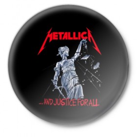 Значок с принтом Metallica в Тюмени,  металл | круглая форма, металлическая застежка в виде булавки | album | black | concert | heavy | kirk | metal | metallica | music | rock | tolls | джеймс хэтфилд | кирк хэмметт | клифф бёртон | ларс ульрих | метал | металлика | трэш