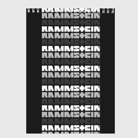 Скетчбук с принтом Rammstein в Тюмени, 100% бумага
 | 48 листов, плотность листов — 100 г/м2, плотность картонной обложки — 250 г/м2. Листы скреплены сверху удобной пружинной спиралью | du hast | heavy | herzeleid | metal | mutter | rammstein | reise | rosenrot | sehnsucht | till lindemann | группа | метал | рамштайн | рок | тилль линдеманн | хард