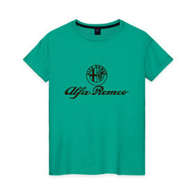 Женская футболка хлопок с принтом alfa romeo formula1 в Тюмени, 100% хлопок | прямой крой, круглый вырез горловины, длина до линии бедер, слегка спущенное плечо | alfa romeo | f1 | formula1