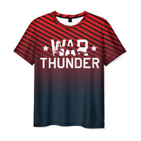 Мужская футболка 3D с принтом War thunder в Тюмени, 100% полиэфир | прямой крой, круглый вырез горловины, длина до линии бедер | Тематика изображения на принте: war thunder | war thunder 2019 | war thunder лучшие | war thunder самолеты | war thunder танки | вар тандер | гром войны | игра war thunder | купить футболку war thunder | футболки war thunder