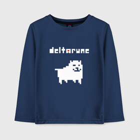 Детский лонгслив хлопок с принтом DELTARUNE в Тюмени, 100% хлопок | круглый вырез горловины, полуприлегающий силуэт, длина до линии бедер | Тематика изображения на принте: delta r | delta rune | deltarune | deltarune 2 | deltarune сердце | дельта | дельта руна | дельтаран.