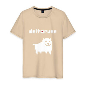 Мужская футболка хлопок с принтом DELTARUNE в Тюмени, 100% хлопок | прямой крой, круглый вырез горловины, длина до линии бедер, слегка спущенное плечо. | delta r | delta rune | deltarune | deltarune 2 | deltarune сердце | дельта | дельта руна | дельтаран.