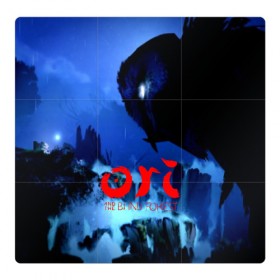 Магнитный плакат 3Х3 с принтом ORI BLIND FOREST в Тюмени, Полимерный материал с магнитным слоем | 9 деталей размером 9*9 см | game | microsoft | moon studios | ori | ori and the will of the wisps | игры