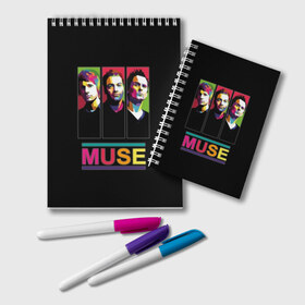 Блокнот с принтом Muse в Тюмени, 100% бумага | 48 листов, плотность листов — 60 г/м2, плотность картонной обложки — 250 г/м2. Листы скреплены удобной пружинной спиралью. Цвет линий — светло-серый
 | Тематика изображения на принте: alternative | british | men | muse | music | progressive | rock | rock band | space rock | symphonic | three | trio | uk | альтернативный | британская | великобритания | до | крис уолстенхолм | мужчины | муза | музыка | мэттью беллами