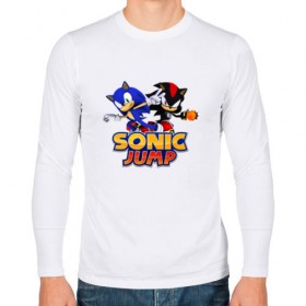 Мужской лонгслив хлопок с принтом SONIC JUMP в Тюмени, 100% хлопок |  | hedgehog | metal sonic | silver | silver the hedgehog | sonic | sonic boom | sonic the hedgehog | ёж сонник | игры | соник | фильмы