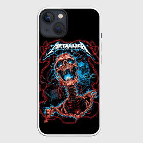 Чехол для iPhone 13 с принтом Metallica в Тюмени,  |  | metallica | rock | арт | гитара | кости | металл | металлика | музыка | рок | череп