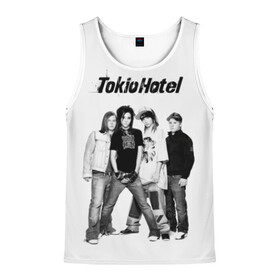 Мужская майка 3D с принтом Tokio Hotel в Тюмени, 100% полиэстер | круглая горловина, приталенный силуэт, длина до линии бедра. Пройма и горловина окантованы тонкой бейкой | Тематика изображения на принте: alternative rock | band | bill kaulitz | boys | german | hotel | music | pop rock | powerpop | synthpop | tokyo | tom ka | альтернативный рок | билл каулитц | георг листинг | группа | густав шефер | мальчики | музыка | немецкая | отель | пауэр поп
