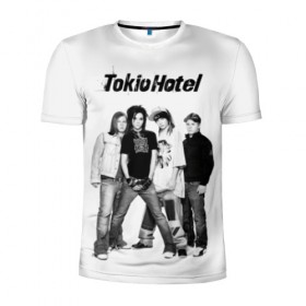 Мужская футболка 3D спортивная с принтом Tokio Hotel в Тюмени, 100% полиэстер с улучшенными характеристиками | приталенный силуэт, круглая горловина, широкие плечи, сужается к линии бедра | alternative rock | band | bill kaulitz | boys | german | hotel | music | pop rock | powerpop | synthpop | tokyo | tom ka | альтернативный рок | билл каулитц | георг листинг | группа | густав шефер | мальчики | музыка | немецкая | отель | пауэр поп