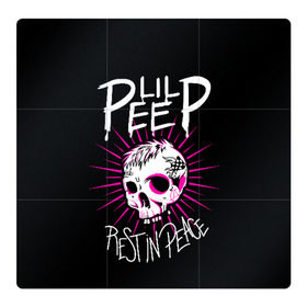 Магнитный плакат 3Х3 с принтом Lil Peep в Тюмени, Полимерный материал с магнитным слоем | 9 деталей размером 9*9 см | crybaby | gustav elijah ahr | hellboy | lil peep | lilpeep | peep | rap | густав элайджа ар | лил пип | рэп | хип хоп | эмо рэп