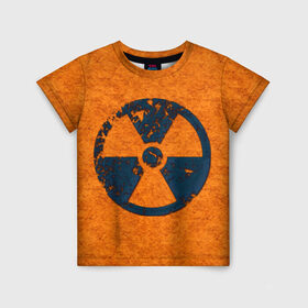 Детская футболка 3D с принтом Радиация в Тюмени, 100% гипоаллергенный полиэфир | прямой крой, круглый вырез горловины, длина до линии бедер, чуть спущенное плечо, ткань немного тянется | radiation | кислота | прикол | прикольная картинка | радиация
