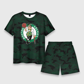 Мужской костюм с шортами 3D с принтом Boston Celtics в Тюмени,  |  | boston | boston celtics | celtics | nba | баскетбол | бостон | бостон селтикс | нба | селтикс