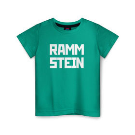 Детская футболка хлопок с принтом RAMMSTEIN(+на спине) в Тюмени, 100% хлопок | круглый вырез горловины, полуприлегающий силуэт, длина до линии бедер | metallica | music | rammstein | rock | металл | металлика | музыка | раммштайн | рок | рок группа